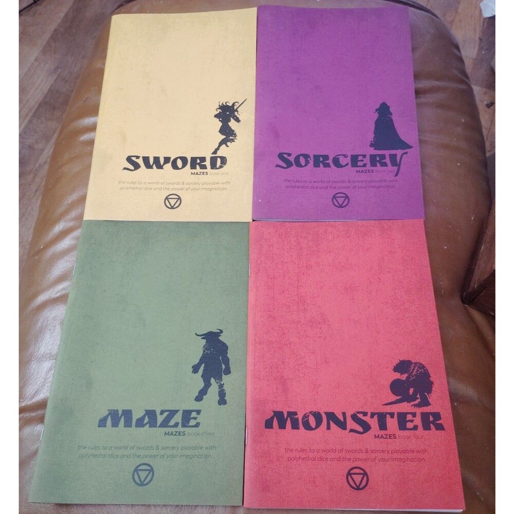 MAZES book set: Sword, Sorcery, Maze, Monster